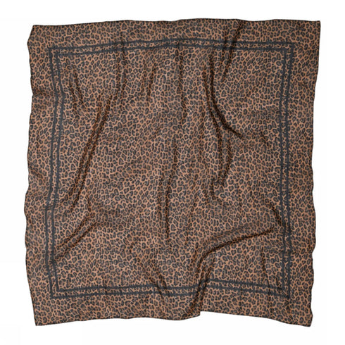 Sneakyfox silk scarf Zoey pecan pie